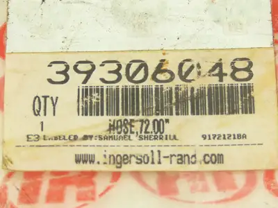 Ingersoll Rand 39306048 Braided Hose Air Compressor 72" Female Swivel Ends