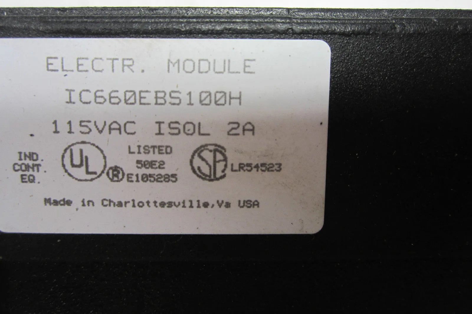 USED GE FANUC IC660EBS100H I/O MODULE