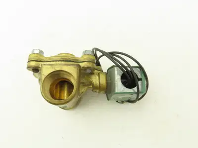 Asco 8210D4 Brass Solenoid Valve 2-Way NC 150 PSI 1" NPT Dry Air 120V 10.5 W