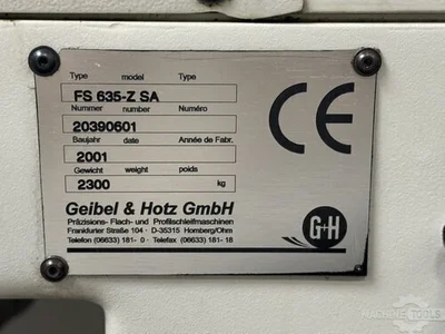 USED 2001 GEIBEL & HOTZ FS 635-Z SA