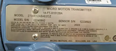 NEW Micro Motion 2700 R12 AB AEZCZ