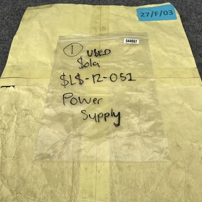 Used Sola Silver Inc. SLS-12-051 Linear Power Supplies California US | Davliegogo LLC #1708282