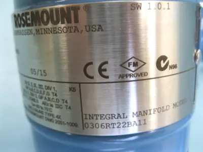 NEW Rosemount 2051 TG3A2B21AS5B4K5M5