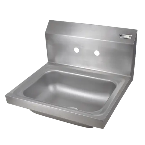 John Boos PBHS-W-1410-4D Wall Mount Commercial Hand Sink w/ 14"L x 10"W x 5"D Bowl, Basket Drain