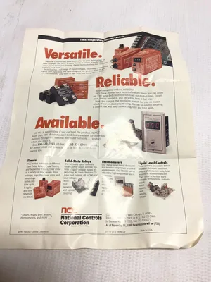 National Controls Corporation A1K-10-461 Solid State Timer Range 1-10 Sec 120VAC