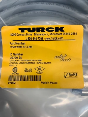 NEW Turck WSM WKM 5711-8M
