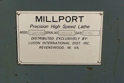 1984 MILLPORT SJ1760G LATHES, GAP, REMOVABLE GAP | Prime Machinery (15)