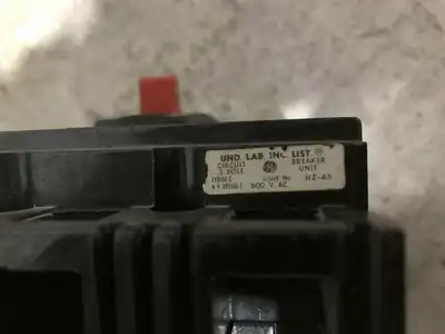 GE 3 Pole 20A MCCB Molded Case Circuit Breaker 480VAC