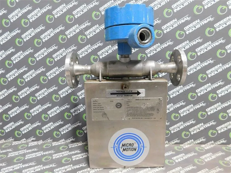Micro Motion DS040S113 Mass Flow Sensor 1/2" 150# 05782 Meter Factor Used
