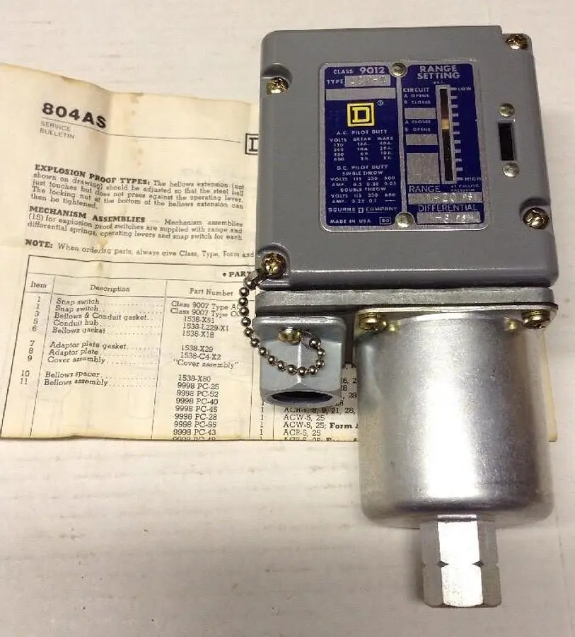 New | in-Stock SQUARE D 9012-ACW-4 SERIES B Miscellaneous Equipment (Electrical & Power) | Surplus Asset Holdings #1188430