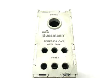 USED COOPER BUSSMANN POWER DISTRIBUTION BLOCK 600V 380A