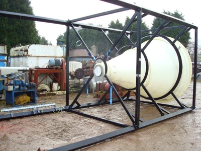 5 Cu.M White Polythene Hopper
