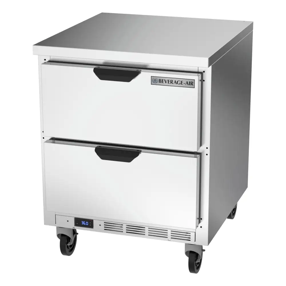 Beverage-Air WTRD27AHC-2-FLT 27" Worktop Refrigerator W/ (1) Section, 115v