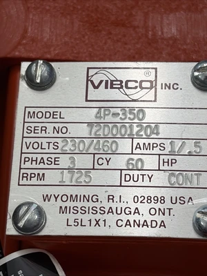 New | in-Stock Vibco 4P-350-3 Miscellaneous MRO Indiana US | J&J Industrial Supply #1184419
