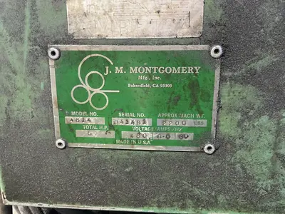Used J. M. MONTGOMERY MFG., INC. 4814 Plate Bending Rolls including Pinch Ohio US | HGR 24 #1291875