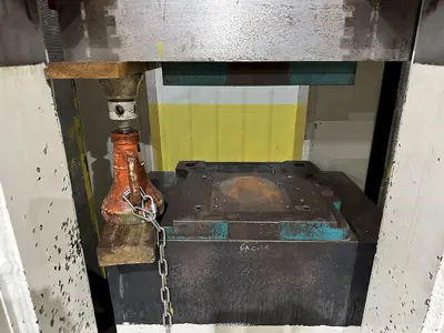 200 TON AMD 4-POST TIE-ROD FRAME HEAVY DUTY HYDRAULIC PRESS & MULTI-PRESSURE HYDRAULIC UNIT: STOCK #19452