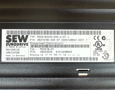 New | in-Stock SEW-EURODRIVE MDX610040-5A3-4-0T Misc Electrical & Power Parts Indiana US | J&J Industrial Supply #1277316