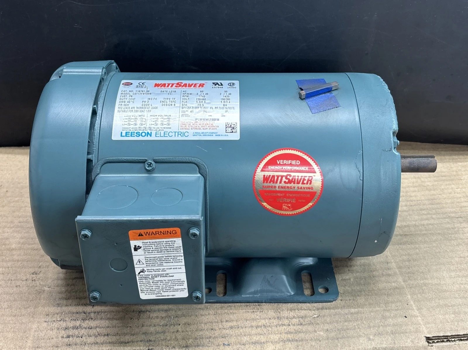 New | in-Stock LEESON 116761.00 Motors (misc) Indiana US | J&J Industrial Supply #1540953