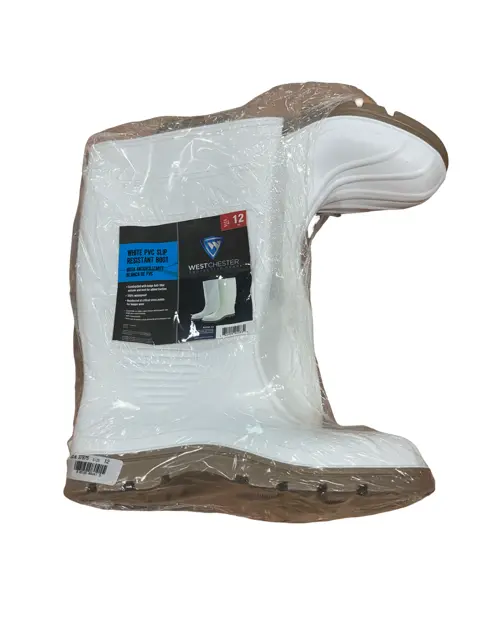 West Chester White PVC Slip Resistant Boot Size 12