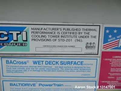 Used BALTIMORE AIR COIL 3455A-MM. Cooling Towers Illinois US | Aaron Equipment #84816