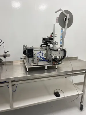 USED 2021 INLINE FILLING SYSTEMS Single Head Bench top Semi-Automatic N₂ Gas Dosing Filler