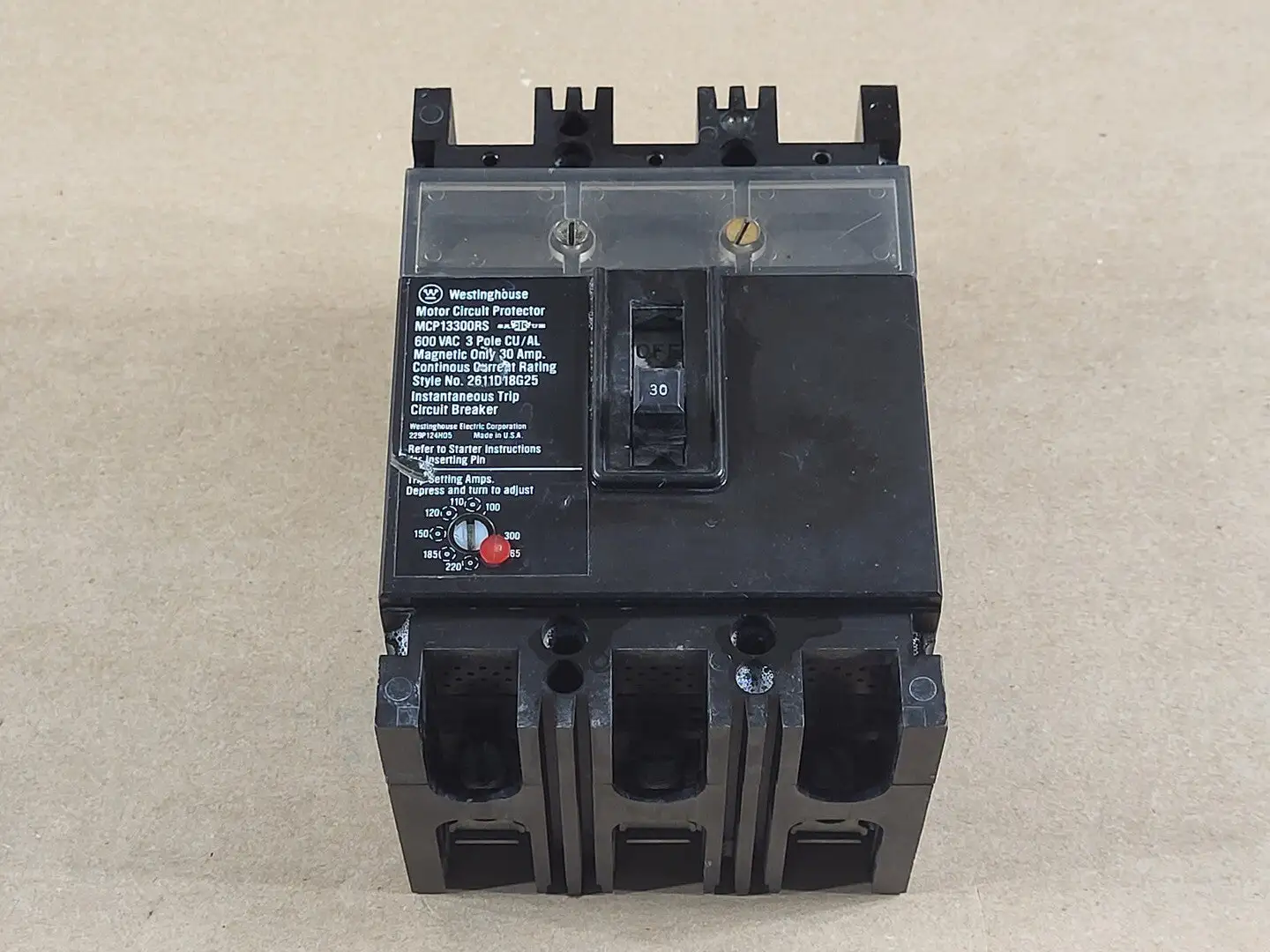 USED WESTINGHOUSE MCP13300RS