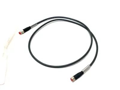 USED BECKHOFF DOUBLE ENDED POWER CABLE 1M M8 4-PIN