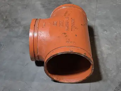 6" Grooved End Tee Pipe Fitting, Fig 519S