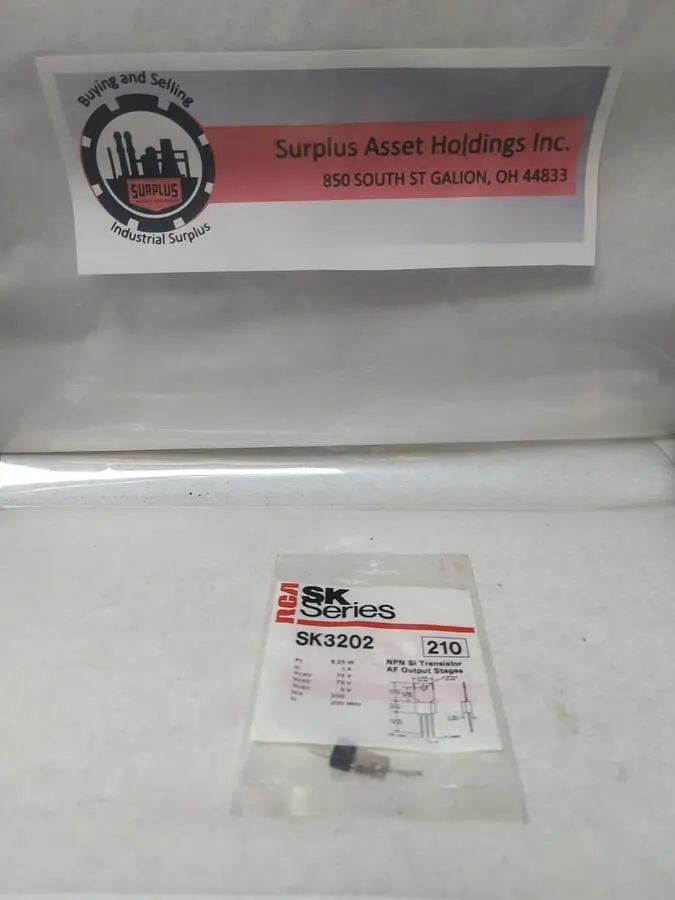New | in-Stock RCA SK3202 Miscellaneous Equipment (Electrical & Power) | Surplus Asset Holdings #1193293