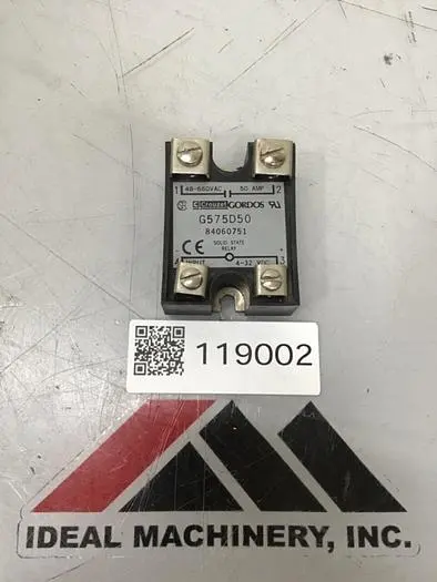 Used GORDOS G575D50 Relays & Switches Michigan US | Ideal Machinery #569867
