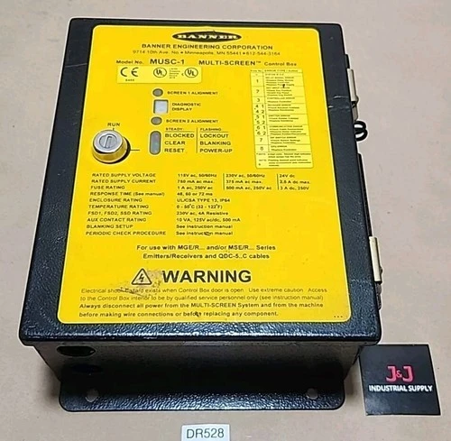 Used Banner MUSC-1 Sensors Indiana US | J&J Industrial Supply #513531