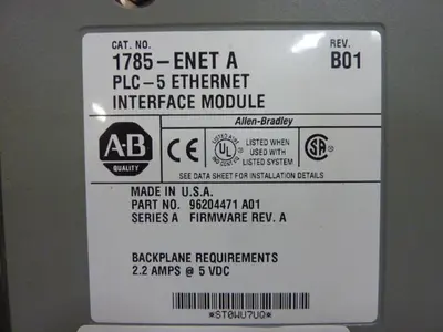 USED ALLEN BRADLEY 1785-ENET SER A