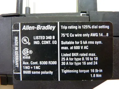 USED ALLEN BRADLEY 193-TAB10 SER B