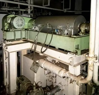Mitsubishi/Krauss-Maffei KVZ-25-ML decanter centrifuge, 316SS.