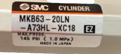 NEW SMC MKB63-20LN-A73HL-XC18 ROTARY CLAMP CYLINDER MKB6320LN MKB6320LNA73HLXC18