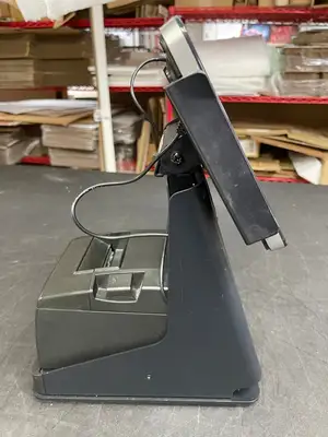 Used ELO Used Elo 10" POS System with Printer, Stand and Card Reader Retail Retail Store Fixtures Illinois US | Falcon Restaurant Supply #1376445