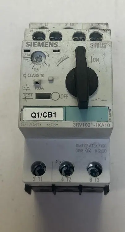 Used SIEMENS 3RV1021-1KA10 Miscellaneous Equipment (Electrical & Power) | Surplus Asset Holdings #1193057