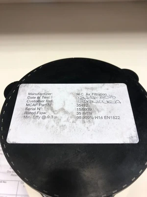 *NEW* M.C. Air Filtration HEPA FILTER 35492   FAST SHIPPING!