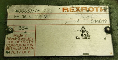 USED Rexroth FE16C 11/LM  408637/7