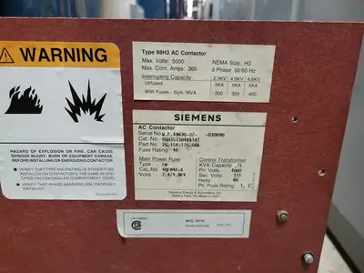 Used SIEMENS 88H3533044A1AT Switchgears British Columbia CA | Lenmark #240614