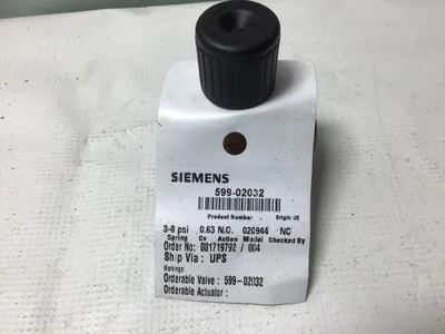 Siemens 599-02032 Powermite MT Series Terminal Unit 2-Way Valve