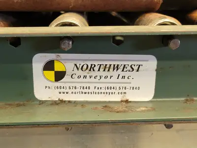 120 x 18 x 2.5 in. Roller Conveyor
