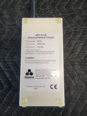 Biotest 942300 APC Plus Airborne Particle Size Counter 0.3 0.5 1.0 5.0 UM