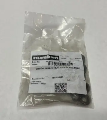 NEW NORELEM SHIM RING DIN988, D1=9, D2=15