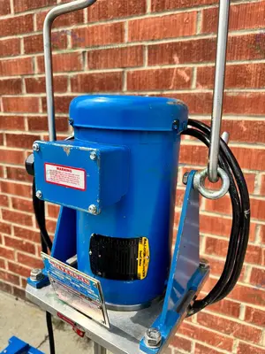 USED SILVERSON DX60 HOMOGENIZER HIGH SHEAR BATCH MIXER W/  D STAND, 3 HP MOTOR