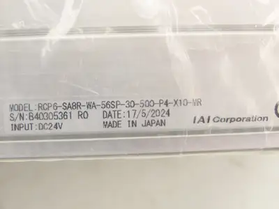 IAI Robo Cylinder w/Controller 30mm Lead 500mm Stroke 10m Cable Motor Side Right