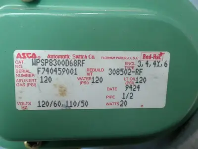 USED AUTOMATIC SWITCH CO WPSP8300D68RF