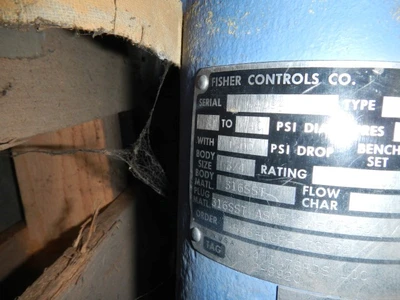 Fisher 3/4" 1500 Class, 316 Stainless Butt Weld Control Valve