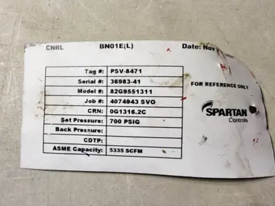 USED TAYLOR VALVE 82G9551311