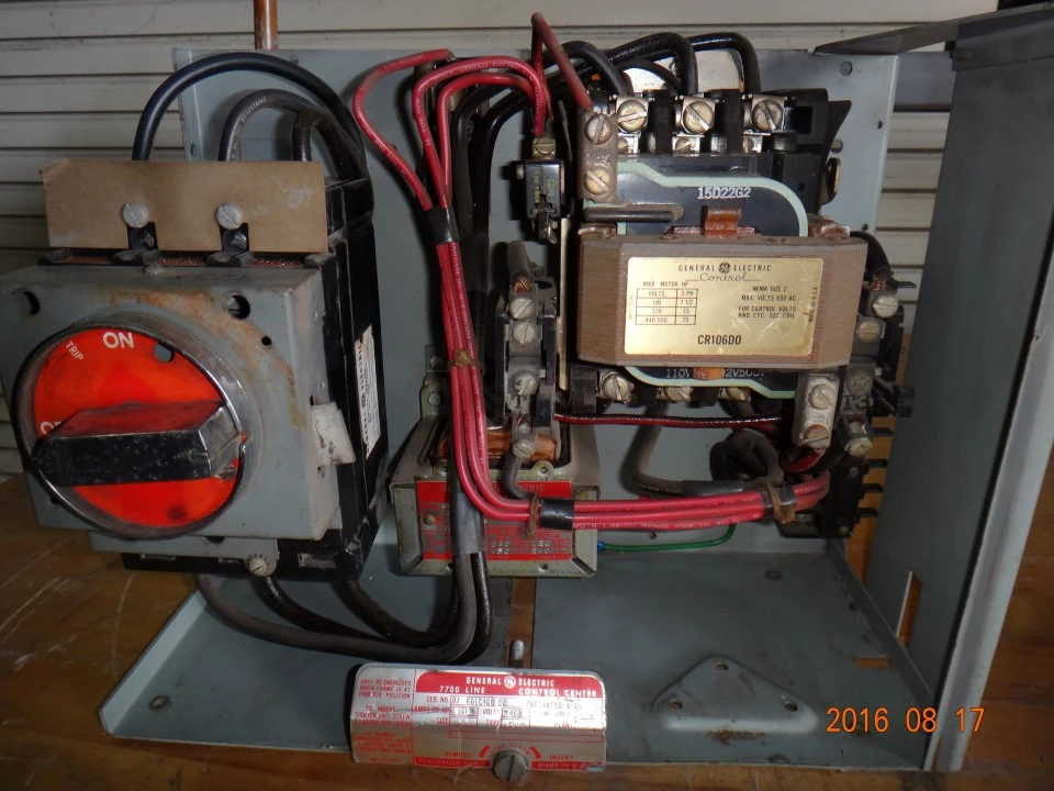 General Electric Motor Control Center Bucket Size 2 Series 7700